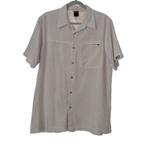 The North Face Light Gray Checkered Button Down Shirt